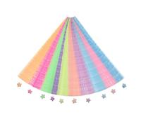 Générique Bandes de Papier Origami Étoiles Lumineuses 210 Feuilles par Paquet, 3 Paquets pour Bricolage Diy, Papier Artisanal Étoiles Pliantes, Loisirs Créatifs et Présents