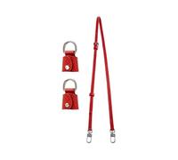 Générique Bandouliere Compatible avec Sac Longchamp Mini, Cuir Réglable Laniere Sac Bandouliere Compatible avec Sac Longchamp Femme Pliage Sangle Petit Sac pas cher (Red)