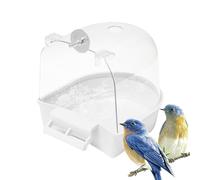 Générique Bañera Pájaros - Tubo Baño Jaula Externa | Accesorio Para Loros, Periquitos, Canarios, Conures, Mynas, Ducha Jaula, Higiene Cuidado Mascotas Aves Divertido