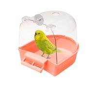 Générique Bañera Pájaros - Tubo Baño Jaula Externa | Accesorio Para Loros, Periquitos, Canarios, Conures, Mynas, Ducha Jaula, Higiene Cuidado Mascotas Aves Divertido