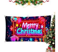 Générique Bannière De Couverture pour Porte De Garage De Noël,Fournitures pour Arrière-Plan De Fêtes - Housses De Porte De Garage pour Les Fêtes | pour Fête Intérieur Maison Hiver Ferme Porche Nouvel