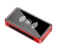 Générique Banque d'alimentation du Chargeur Solaire, Chargeur Portable de 30000mAh de Haute capacité, Chargeur de Panneau Solaire avec Lampe de Poche LED, Pack de Batterie Externe à Charge Rapide