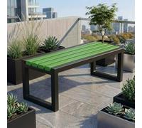 Générique Banquette de Parc Ultra-Stable et Gain de Place - Banc de Jardin en WPC Imperméable sans Entretien - Banc d'extérieur Design Industriel pour Avant-Cour, Balcon, Jardin 180cm