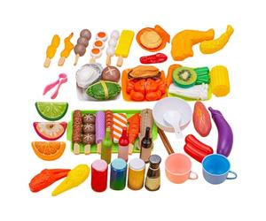 Générique Barbecue De Jeu Enfant - Accessoires de Cuisine Éducatifs Complets Multicolores | Kit de Jeu d'Imitation Cuisine au Barbecue | pour Les en Maternelle Et Les Tout-Petits Garçons Et Filles