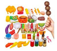 Générique Barbecue De Jeu Enfant - Réaliste, Multicolore, Complet et éducatif | Set de Cuisine Jouet Barbecue pour | pour Les en Maternelle, Les garçons et Les Filles, pour Le Fils et la Fille