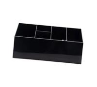 Générique Barber Ciseaux Boîte de cisaillement Salon Salon Hairdress Tool Organizer pour les pinceaux, Noir