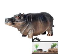 Générique Barboteur pour Aquarium, Pompe à oxygène en résine Hippopotame bouillonnant | Décoration de Paysage réaliste de Gallon de Pierre à air pneumatique | Salon