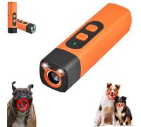 Générique BarkShield for Dogs, The BarkShield Pro, Dog Bark Deterrent Device with LED Flashlight, Suitable for Training Dogs to Improve Bad Behavior (Orange)