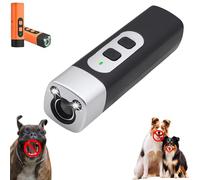 Générique BarkShield for Dogs, The BarkShield Pro, Dog Bark Deterrent Device with LED Flashlight, Suitable for Training Dogs to Improve Bad Behavior (Black)