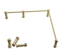 Générique Barre de butée d'étagère Moderne avec connecteur d'angle, Ensemble de Garde-Corps décoratif pour armoires de Cuisine et étagères de galerie, Protection antichute, 76 cm (30 po), Style B