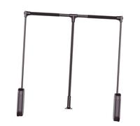 Générique Barre de penderie rétractable et réglable - Système de Rangement Gain de Place pour vêtements, Compatible avec Les armoires de 660 à 890 mm, idéal pour Les placards et Les penderies.
