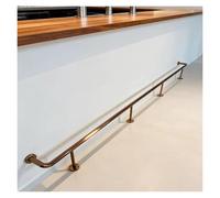 Générique Barre de Repose-Pieds de Bar avec matériel de Fixation, Barre de Support Robuste, Barre de Support réglable en Laiton doré, Tube en Acier Durable pour Cuisines et espaces de Divertissement,