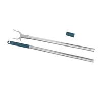 Générique Barre de Séchage du Linge en Acier Inoxydable Robuste Design à Tête Fourchette, Longueur Ajustable de 94 Cm, pour Balcon et Placard Plusieurs Styles