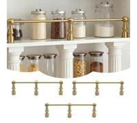 Générique Barre de sécurité décorative en métal pour Cuisine - Lot de 3 Protections de Bord d'étagère de 91 cm (36 po), barreaux de Rechange, poteaux de sécurité pour empêcher Les Objets de Tomber