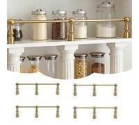 Générique Barre de sécurité décorative en métal pour Cuisine - Lot de 4 Protections de Bord d'étagère de 30 cm, barreaux de Rechange, poteaux de sécurité pour empêcher Les Chutes d'objets