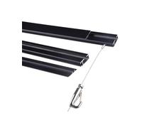 Générique Barre de Suspension Invisible avec Fil d'acier Inoxydable - Support Mural réglable for galerie d'art et miroirs(2 Hook,300cm/117in)