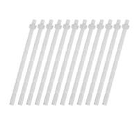 Générique Barres de commande à bouton-poussoir pour toilettes, 12 pièces, plastique blanc, longueur découpable, accessoires pour chasse d'eau de réservoir de toilettes et WC suspendu