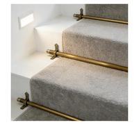 Générique Barres de Fixation réglables en Laiton Antique pour Tapis d'escalier, compatibles avec Les marches et Les Tapis de Couloir. Idéales pour Les galeries d'art et Les espaces événementiels.