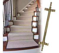 Générique Barres de Fixation réglables en Laiton Antique pour Tapis d'escalier, compatibles avec Les marches et Les Tapis de Couloir. Idéales pour Les galeries d'art et Les espaces événementiels.