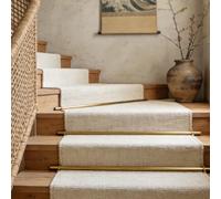 Générique Barres de Fixation réglables en Laiton pour Tapis d'escalier - Lot de 8 (90 cm) - Support de Tapis Facile à Installer avec Fixations - Barre de sécurité sur Mes