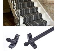 Générique Barres de Fixation réglables et polies pour Tapis d'escalier, Fixation sécurisées, Ensemble de Barres métalliques polies pour Une Installation Facile, maintienn