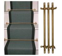 Générique Barres de Fixation réglables et polies pour Tapis d'escalier, Fixations sécurisées pour Moquette, Barres en Laiton pour Tapis d'escalier - Support de Tapis d'es
