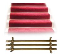 Générique Barres de Fixation réglables et polies pour Tapis d'escalier ; Fixations sécurisées pour Tapis d'escalier ; Barres en Laiton réglables pour Tapis d'escalier ; Ensemble de Barres de Fixation