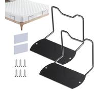 Générique Barres de stabilisateur de Cadre de lit - 2 Bouchons de Matelas en métal de Paquet, Ancres de literie Non glissantes | Rétendeurs Anti-Shift universels pour Les Lits de Plate-Forme en Bois