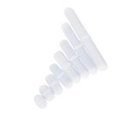 Générique Barres Magnétiques D'agitation Ptfe Blanches Type B pour Laboratoire, 8 Pièces, Agitateur Magnétique Haute Température pour Mélanger Liquides en Expérimentations Chimiques