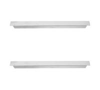 Générique Barres Métalliques de Séparation 2pcs Acier Inoxydable 26,5 Cm Adaptateurs pour Bacs Fractionnés GN 1/4 Support Stable pour Tables à Vapeur en Restauration