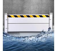 Générique BarrièRe Anti-Inondation RéUtilisable Batardeau Anti Inondation Aluminium BarrièRes Anti-Inondation pour Les EntréEs De Portails De Garages Et De Passages Souterrains,01,130 * 40cm