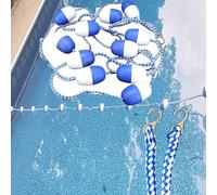 Générique Barrière de Piscine Flottante de 15 m avec flotteurs intégrés - Visibilité optimale pour la sécurité de la Piscine - Disponible en 9 m, 18 m, 30 m, 40 m, 48 m et 60 m