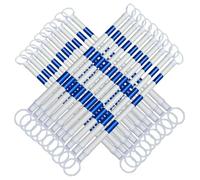 Générique Barrière de signalisation réglable à Haute visibilité, séparateur de sécurité rétractable et réfléchissant, cônes de signalisation temporaires pour la sécurité extérieure (Bleu et Blanc, 20