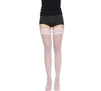 Générique Bas Autofixants Résille Femme Bas de cuisse Collants avec Dentelle Sexy Sans Couture Collant élastiqueBas Voile Taille Haute Filets Cuisse Haut BasCollants Fishnets Tights