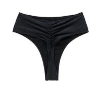 Générique Bas de Bikini Femme Coupe Haute Taille Bas de Maillot de Bain Brésilien String Tanga Bas de Maillots Chic Maillot Menstruel Femme