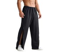 Générique Bas De Jogging Homme À Fermeture Éclair Latérale Intégrale Ouverture Totale Pantalon De Rééducation pour Homme Ceinture Unie avec Poches Pantalons De Survêtement Décontractés