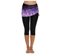 Générique Bas De Maillot De Bain Femme String -Été Grande Taille Sexy Hanche chérie Maille épissure G String Pantalon Femmes Sexy Plage Pantalon de Bain (Purple XL)