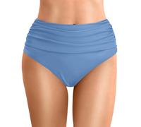 Générique Bas De Maillots Femme Culotte Maillot Bain Menstruel Adolescente Taille Haute Slip Gainante Ventre Plat Shorty Bleu Marine Short Piscine Boxer Menstruelle Flux Abondant Tanga String,Bleu,M