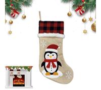 Générique Bas De Noël | Décoration Hivernale pour,Remplissage Amusant pour Famille Chocolats Cheminée Petits Jouets Poignée Porte Amis Bonbons Porche Jardin
