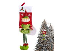 Générique Bas De Noël Familiaux - Sacs Cadeaux Saisonniers À Longues Jambes - Décoration Saisonnière de Bas - pour Maison École Cheminée Fête Salle De Classe Réunion De Vacances