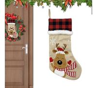 Générique Bas De Noël Géant | Décoration De Bas De Noël Bonhomme De Neige | Remplissage Amusant pour Famille Chocolats Cheminée Petits Jouets Poignée Porte Amis Bonbons Porche Jardin