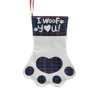 Générique Bas De Noël pour Animaux - Bas À Garnir avec Friandises À Empreinte De Patte | Porte-Cadeaux d'hiver - pour Filles Adultes Fête Scolaire Hiver Tout-Petits Artisanat Prix De