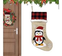 Générique Bas De Noël Vintage,Décoration De Bas De Noël Bonhomme De Neige - Remplissage Amusant pour Famille Chocolats Cheminée Petits Jouets Poignée Porte Amis Bonbons Porche Jardin