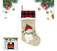Générique Bas De Noël Vintage - Décoration Hivernale pour - Remplissage Amusant pour Famille Chocolats Cheminée Petits Jouets Poignée Porte Amis Bonbons Porche Jardin