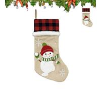 Générique Bas De Noël Vintage, Décorations Hivernales pour Bas De Noël, Remplissage Amusant pour Famille Chocolats Cheminée Petits Jouets Poignée Porte Amis Bonbons Porche Jardin