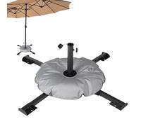 Générique Base De Support pour Parasol D'Extérieur,Support Portable Et Pliable - Capacité 10 Kg Base De Parasol Portable avec Sac À Eau Remplissable - pour Extérieur Jardin Cour Piscine Sable Porche