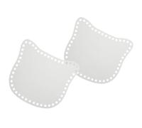 Générique Base Rigide en Acrylique Transparent pour Crochet, Lot de 2 Pièces, Support de Sac en Forme de Chat avec Trous Pré-percés, Adapté la Création de Sacs et Paniers Faits Main