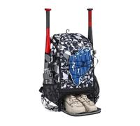 Générique Baseball Bag - Large Softball Bat Backpack with Reinforced Fence Hook, Adjustable Lightweight Gear Pack, Youth Athletic Training Travel Equipment Duffel | for Teens