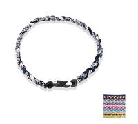 Générique Baseball NecklacesThree Braided Rope Tornado Pattern Necklace for beaded rope for rope number necklaces for game day (1#,19 inches)