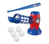 Générique Baseball Pitching Machine - ABS | Toy Baseball Outdoor Sport Game, Set with Pitching Machine | Softball and Baseballs Training for Kids Ages 3-8 Years Practicing with Friends